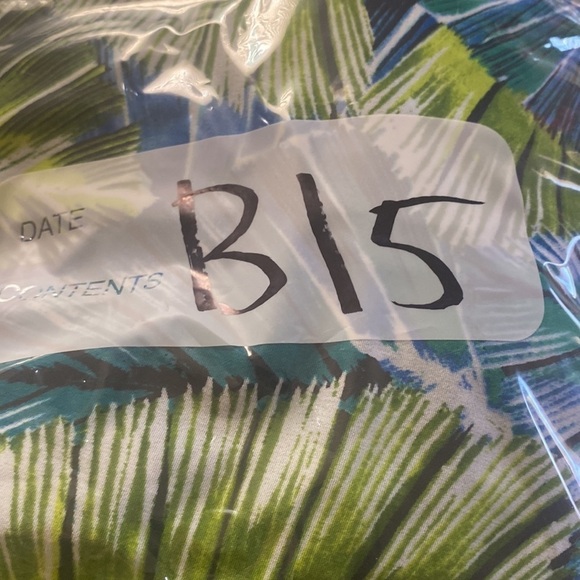 Catherines button up short sleeve top shirt roll tab tropical beachy vacation 2x - Picture 9 of 9